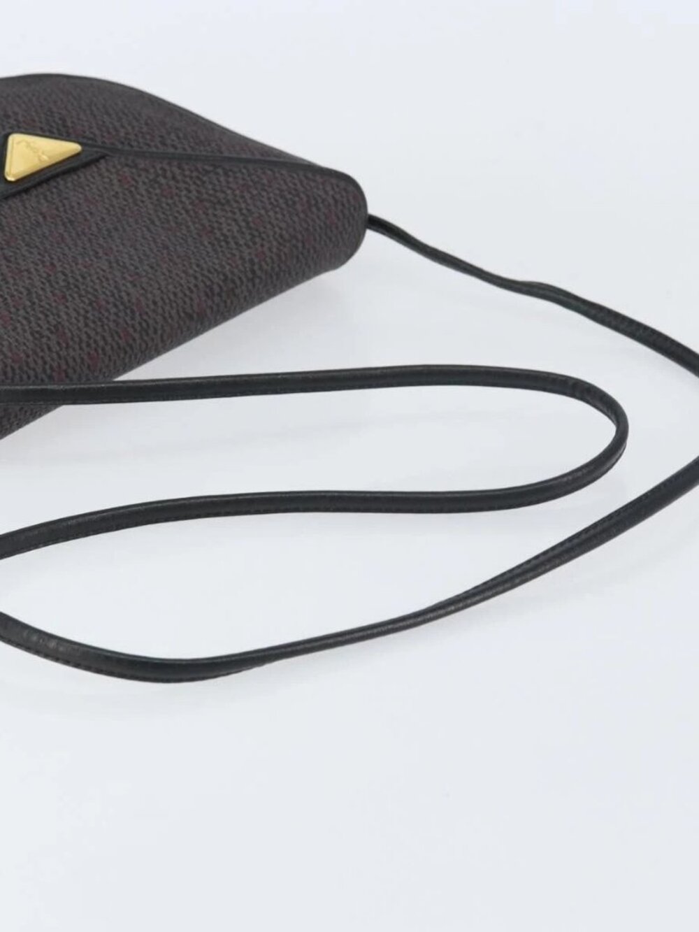 SAINT LAURENT Shoulder Bag PVC Leather Gray Gold Auth bs31403 - Picture 8 of 16